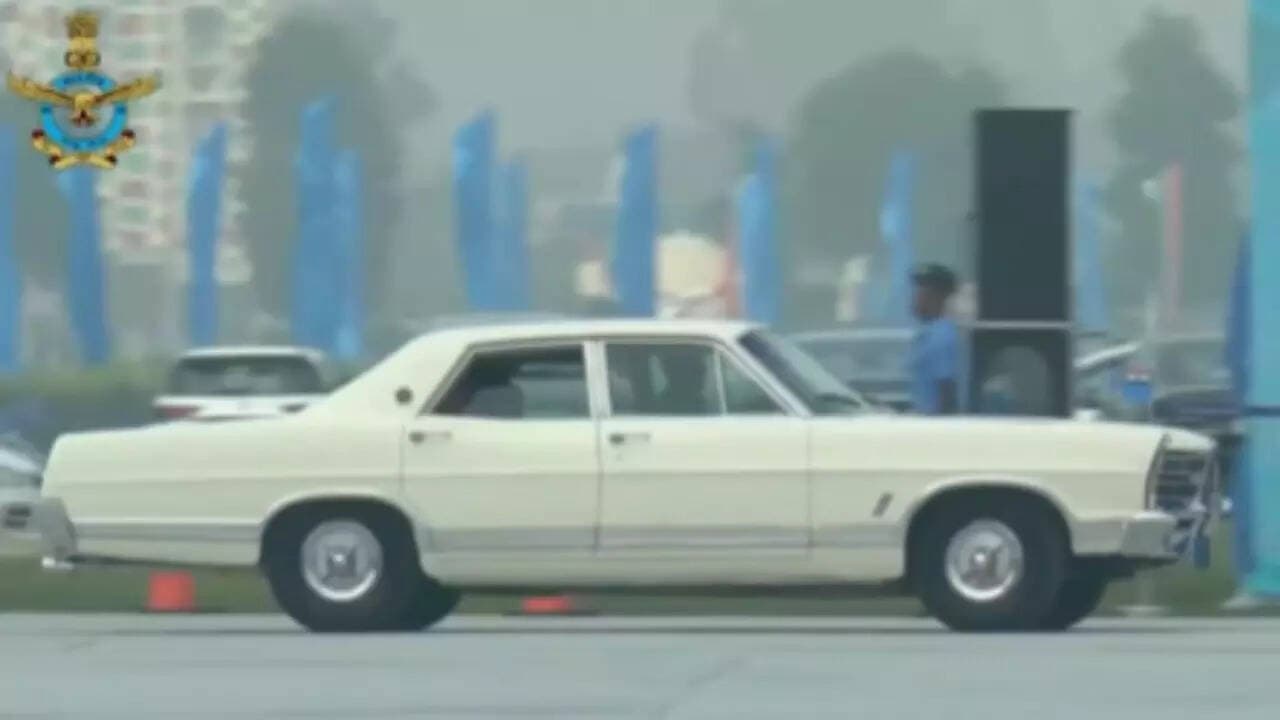 Air Force Day '25: Air Chief Marshal arrives in rare 1960s V8 car, all you need to know
