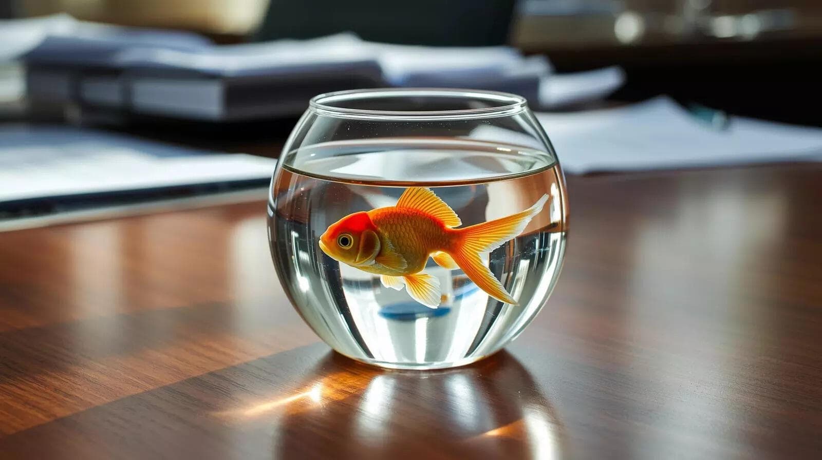 Keeping a goldfish on your office desk is a cruelty on that fish